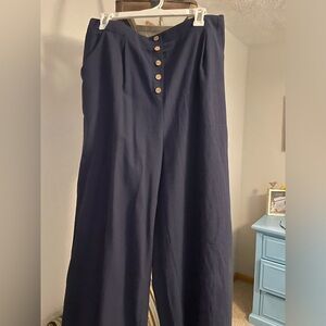 Navy blue palazzo pants